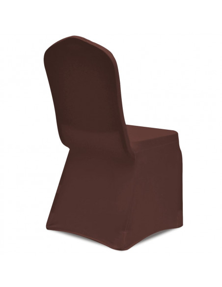 Fodera Elastica per Sedie 6 pz. Marrone