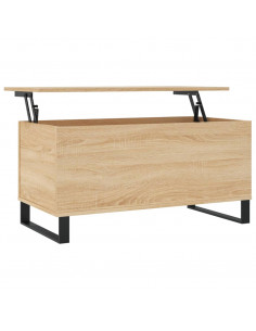 Tavolino Salotto Rovere Sonoma 90x44,5x45 cm Legno Multistrato 2