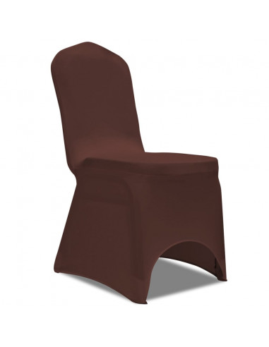 Fodera Elastica per Sedie 4 pz. Marrone