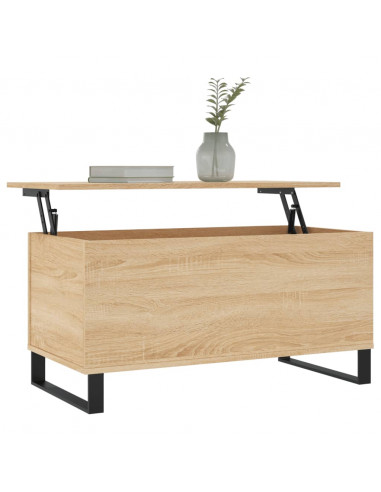 Tavolino Salotto Rovere Sonoma 90x44,5x45 cm Legno Multistrato