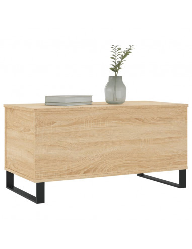 Tavolino Salotto Rovere Sonoma 90x44,5x45 cm Legno Multistrato