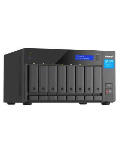 QNAP TVS-h874X NAS Tower Intel® Core™ i9 64 GB DDR4 0 TB QuTS hero Nero