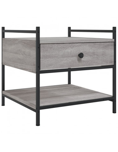 Tavolino da Salotto Grigio Sonoma 50x50x50 cm Legno Multistrato