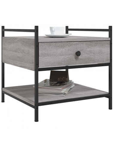 Tavolino da Salotto Grigio Sonoma 50x50x50 cm Legno Multistrato