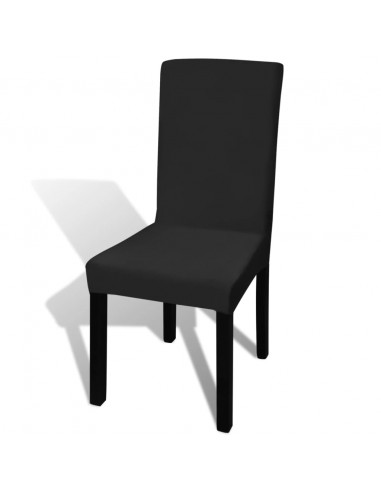 Fodera Elastica per Sedie 4 pz Nero