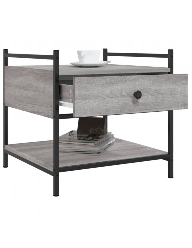 Tavolino da Salotto Grigio Sonoma 50x50x50 cm Legno Multistrato