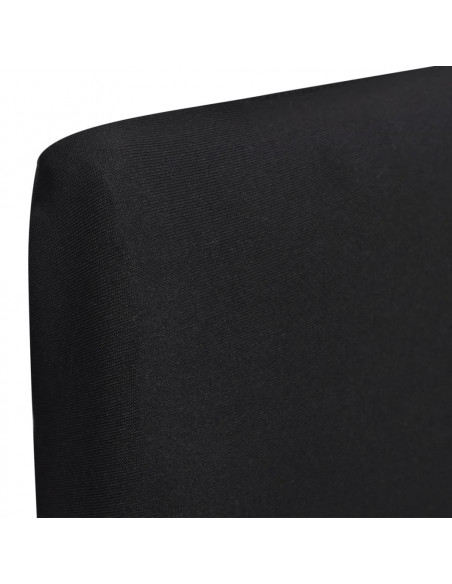 Fodera Elastica per Sedie 4 pz Nero