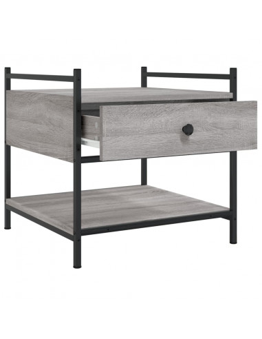 Tavolino da Salotto Grigio Sonoma 50x50x50 cm Legno Multistrato