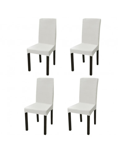 Fodere Elastiche per Sedie 4 pz Crema