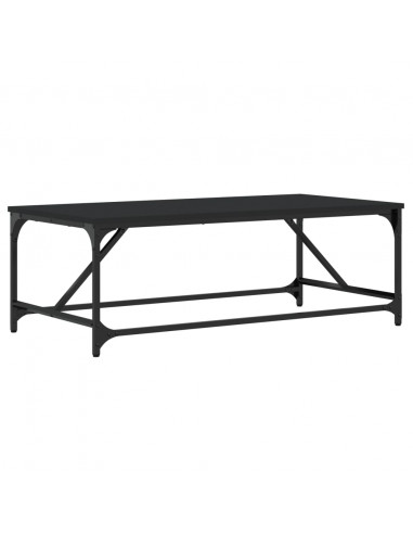 Tavolino da Salotto Nero 100x50x35cm Legno Multistrato