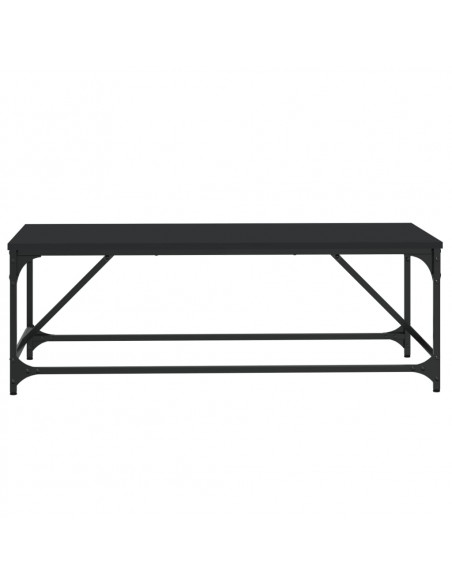 Tavolino da Salotto Nero 100x50x35cm Legno Multistrato