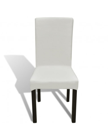 Fodere Elastiche per Sedie 4 pz Crema