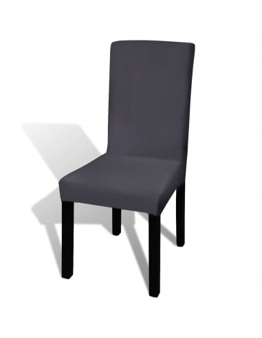 Set 4 pz Fodera elastica per sedie antracite