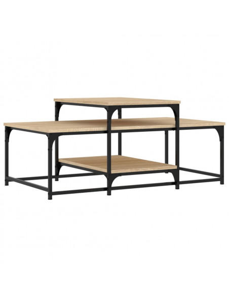 Tavolino da Salotto Rovere Sonoma 102x60x45cm Legno Multistrato
