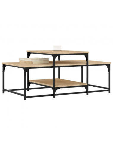 Tavolino da Salotto Rovere Sonoma 102x60x45cm Legno Multistrato