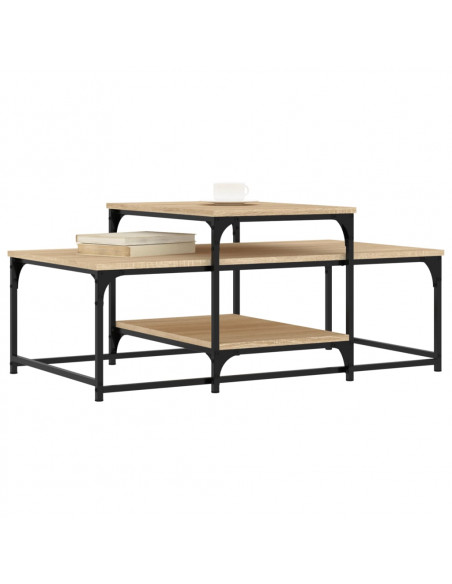 Tavolino da Salotto Rovere Sonoma 102x60x45cm Legno Multistrato