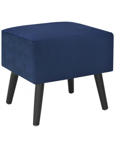Comodini Blu 2 pz 40x35x40 cm in Velluto