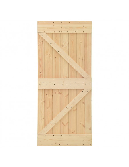 Porta 90x210 cm in Legno Massello di Pino