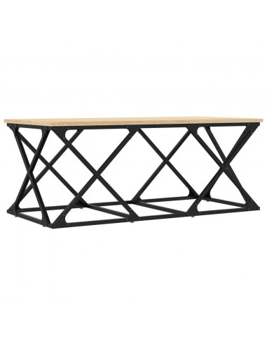 Tavolino da Salotto Rovere Sonoma 100x49x40cm Legno Multistrato