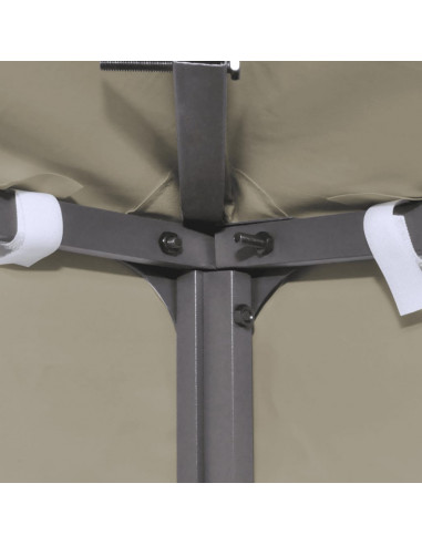 Telo di Ricambio per Gazebo 310g/m² Beige 3x4m