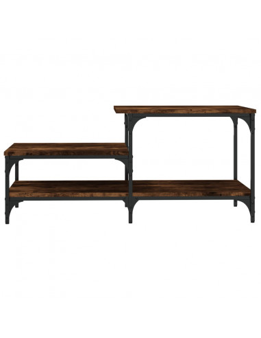 Tavolino da Salotto Rovere Fumo 100x50,5x45cm Legno Multistrato