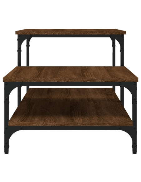 Tavolino Salotto Rovere Marrone 100x50,5x45cm Legno Multistrato