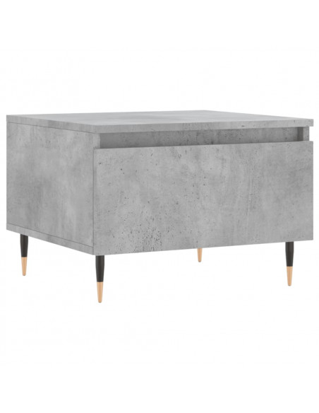Tavolino da Salotto Grigio Cemento 50x46x35cm Legno Multistrato