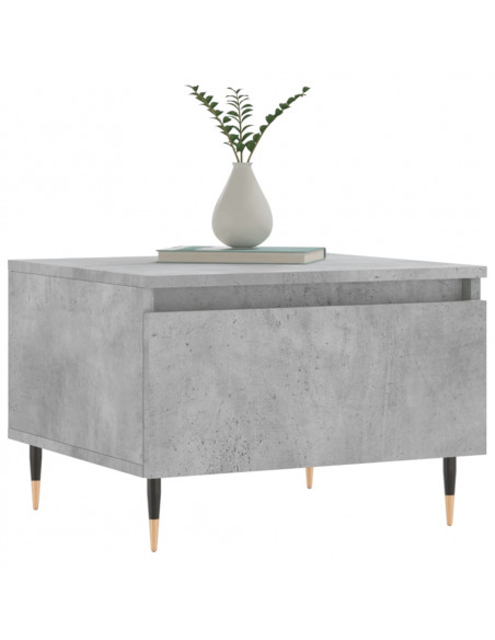 Tavolino da Salotto Grigio Cemento 50x46x35cm Legno Multistrato
