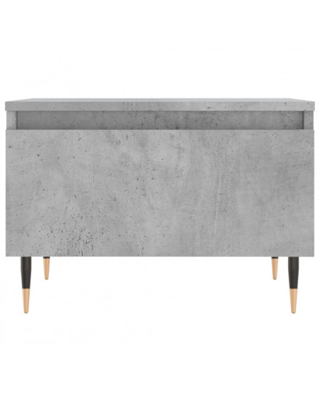 Tavolino da Salotto Grigio Cemento 50x46x35cm Legno Multistrato