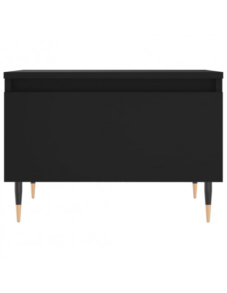 Tavolino da Salotto Nero 50x46x35 cm in Legno Multistrato