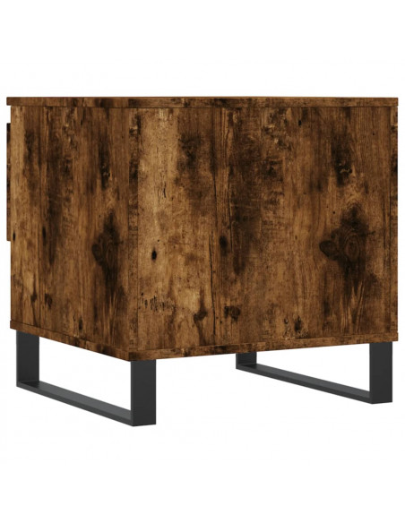 Tavolino da Salotto Rovere Fumo 50x46x50cm in Legno Multistrato
