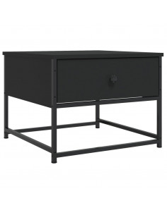 Tavolino da Salotto Nero 51x51x40 cm in Legno Multistrato 2