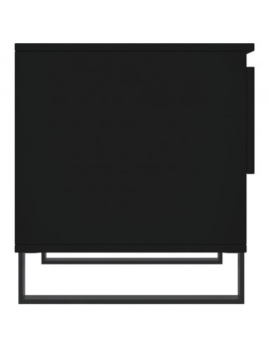 Tavolino da Salotto Nero 50x46x50 cm in Legno Multistrato