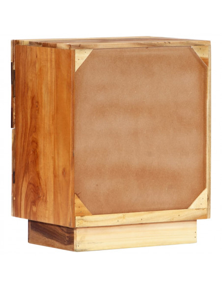 Comodino 40x30x50 cm in Legno Massello di Recupero