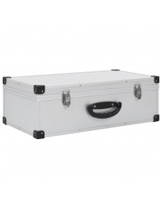 Custodia CD per 80 CD in Alluminio ABS Argento 2