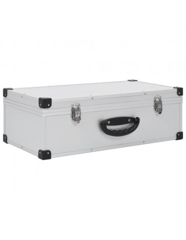 Custodia CD per 80 CD in Alluminio ABS Argento