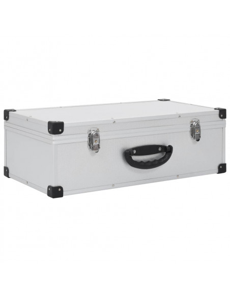 Custodia CD per 80 CD in Alluminio ABS Argento