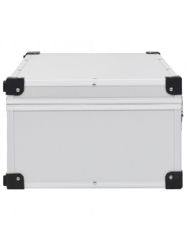 Custodia CD per 80 CD in Alluminio ABS Argento