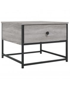Tavolino da Salotto Grigio Sonoma 51x51x40 cm Legno Multistrato 2