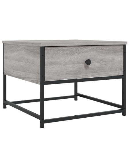Tavolino da Salotto Grigio Sonoma 51x51x40 cm Legno Multistrato