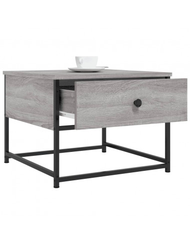 Tavolino da Salotto Grigio Sonoma 51x51x40 cm Legno Multistrato