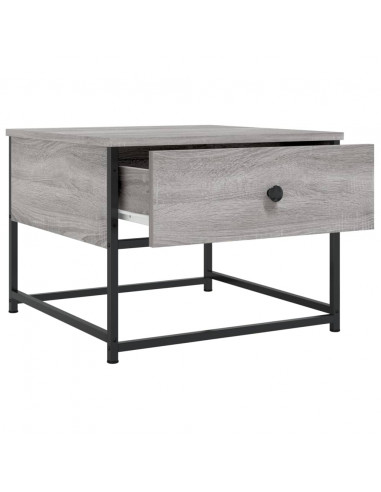 Tavolino da Salotto Grigio Sonoma 51x51x40 cm Legno Multistrato