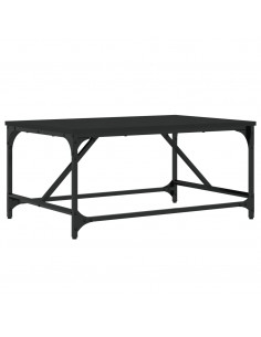 Tavolino da Salotto Nero 75x50x35 cm in Legno Multistrato 2