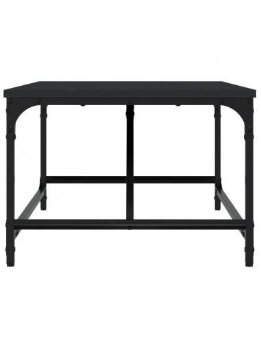 Tavolino da Salotto Nero 75x50x35 cm in Legno Multistrato