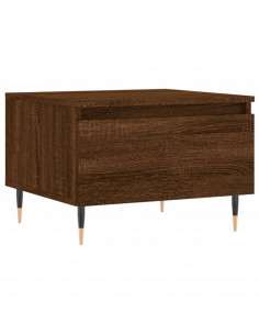 Tavolino da Salotto Rovere Marrone 50x46x35cm Legno Multistrato 2