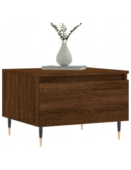 Tavolino da Salotto Rovere Marrone 50x46x35cm Legno Multistrato