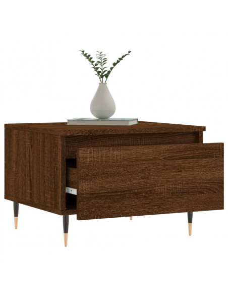 Tavolino da Salotto Rovere Marrone 50x46x35cm Legno Multistrato