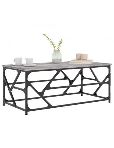 Tavolino da Salotto grigio sonoma 100x50x40cm Legno Multistrato