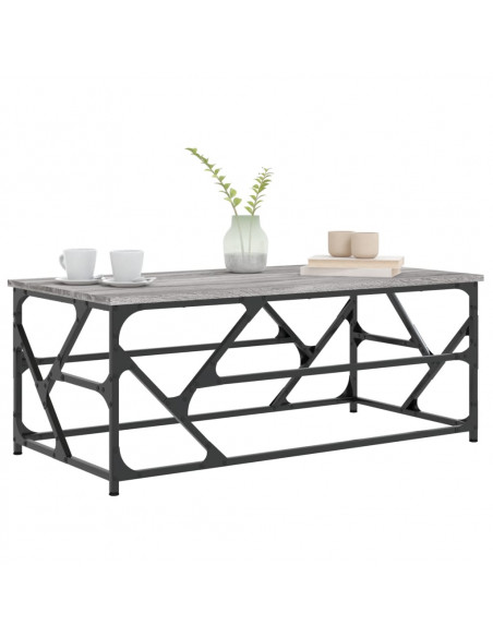 Tavolino da Salotto grigio sonoma 100x50x40cm Legno Multistrato