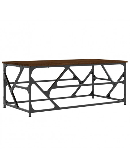 Tavolino Salotto Rovere Marrone 100x50x40cm Legno Multistrato